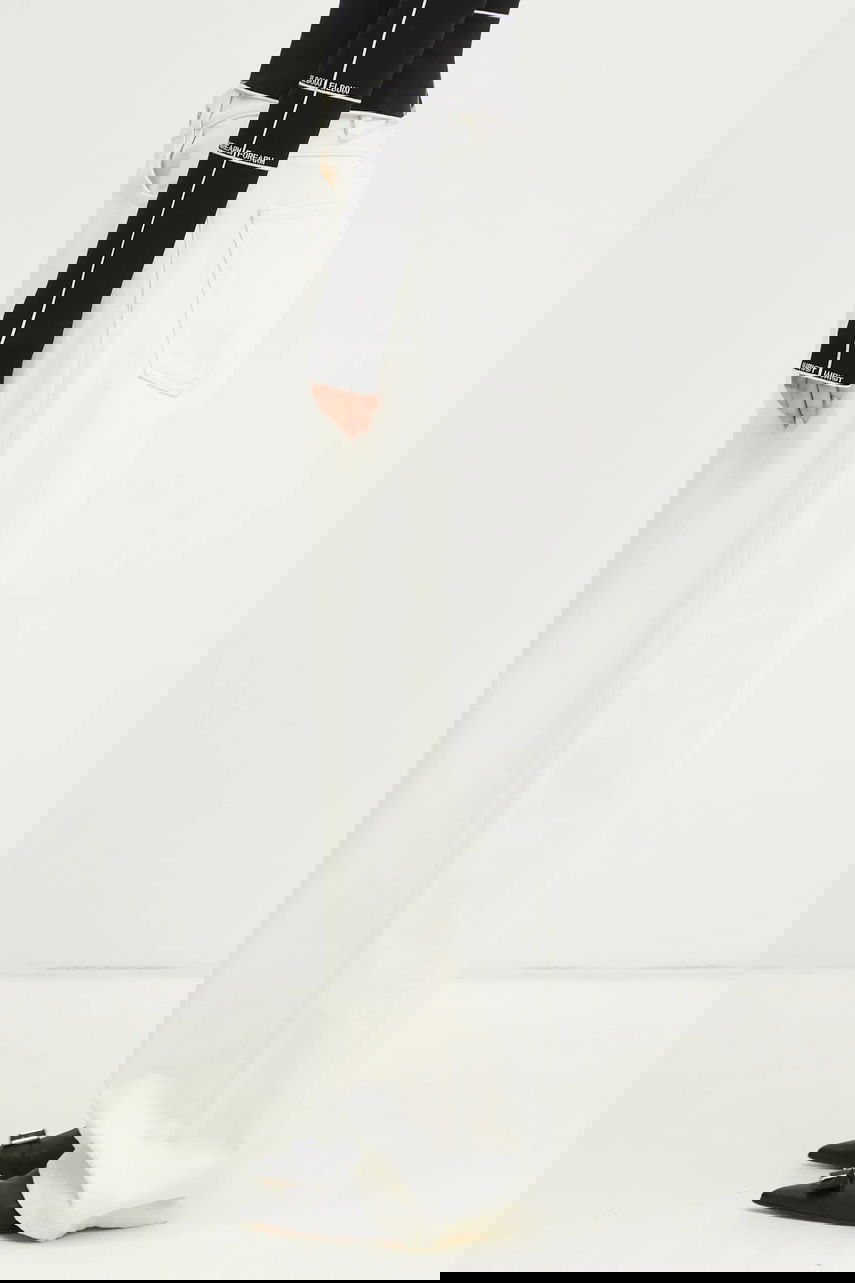 Džínsy Carhartt WIP Brandon Wide-Leg Pant Medium Waist Biela | I031918, 1