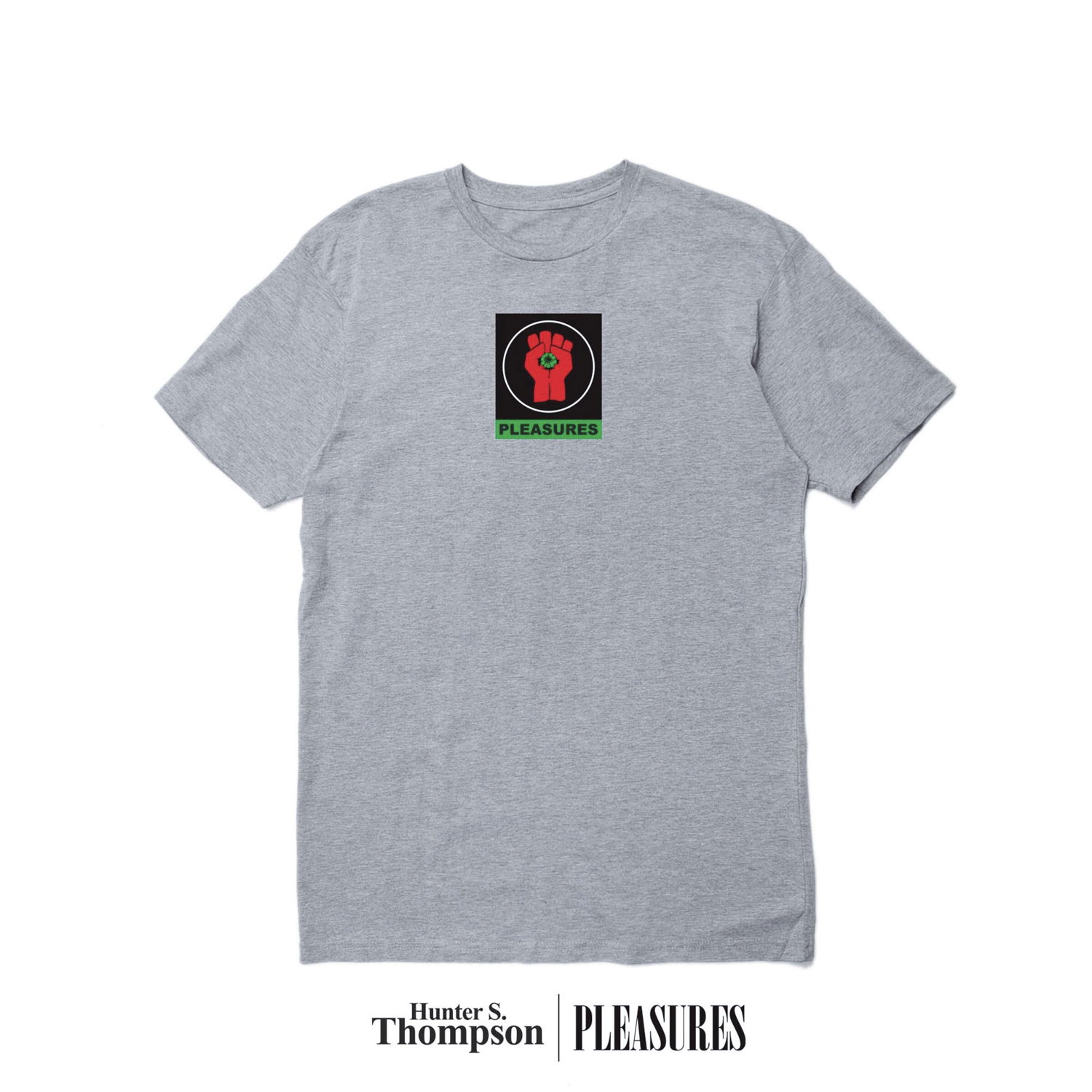 Tričko Pleasures Badge Tee Šedá | P22W053-GREY, 0