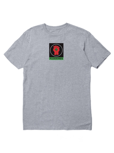 Tričko Pleasures Badge Tee Šedá | P22W053-GREY