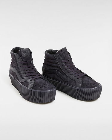 Tenisky a topánky Vans Premium Sk8-hi 38 Reissue Platform Shoes (lx Suede/leather Onyx) Women Black, Size 2.5 Čierna | VN000CNF158, 1