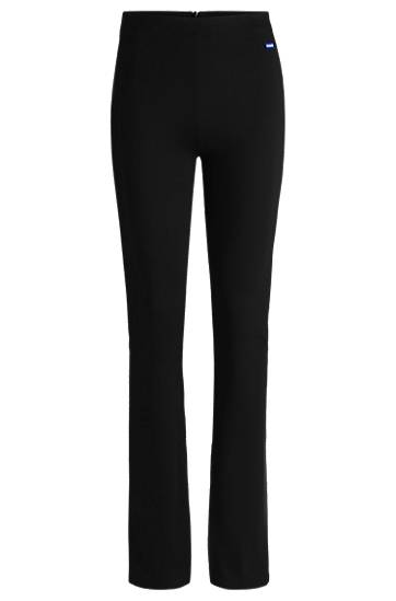 Nohavice BOSS Regular Fit Stretch Jersey Trousers Čierna | 50531189