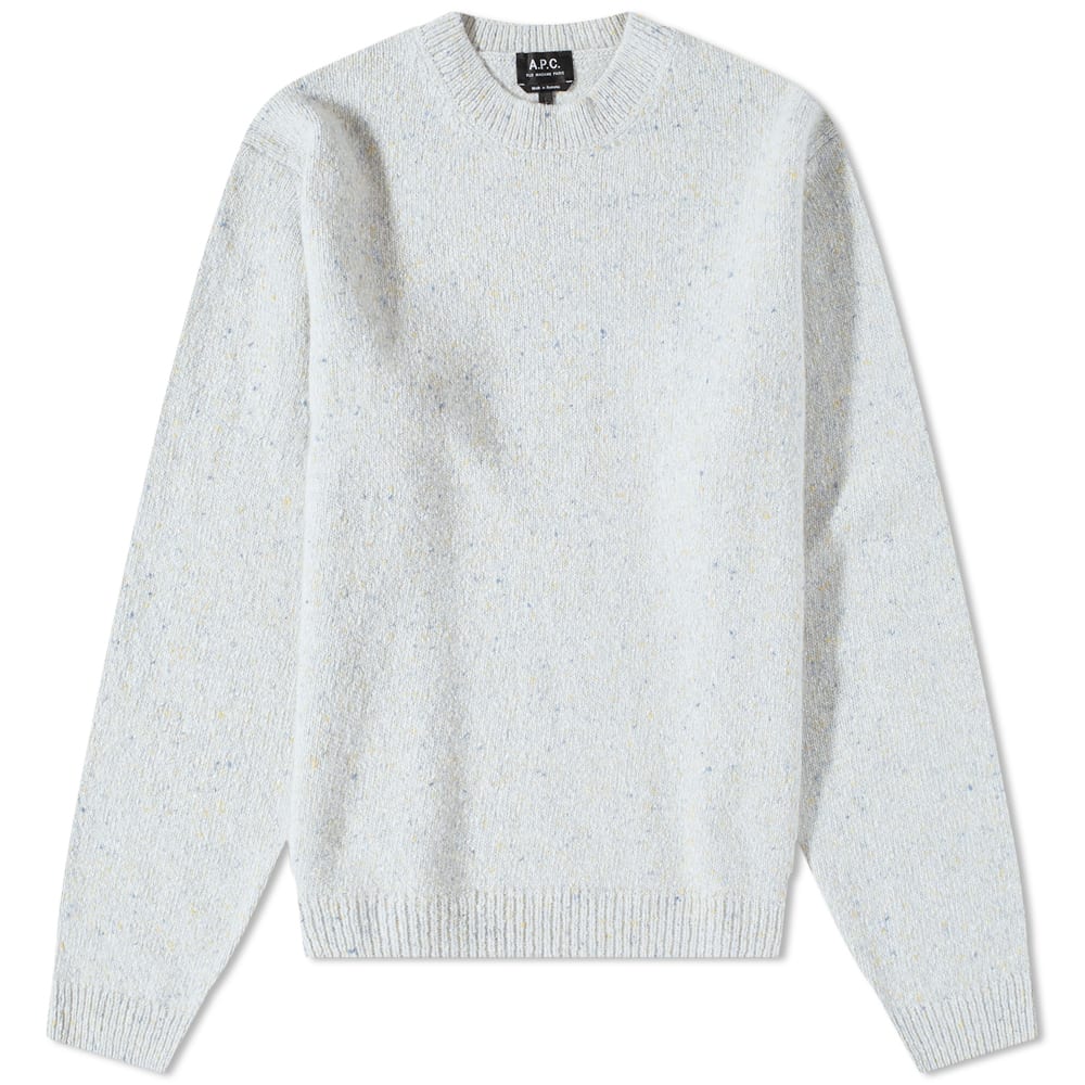 Sveter A.P.C. Chandler Donegal Crew Knit Šedá | WOAOX-H23157-LAB, 0