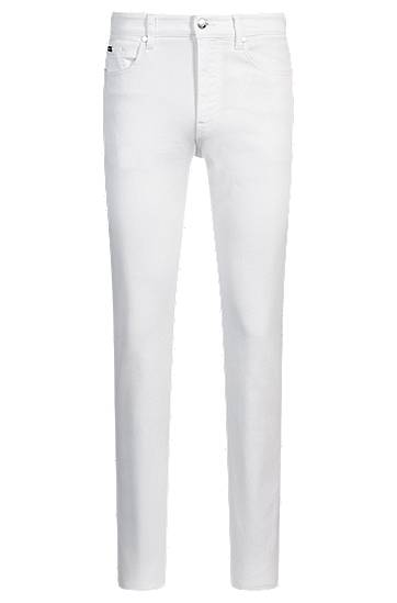 Džínsy BOSS Delaware Slim-Fit Comfort-Stretch Jeans Biela | 50540492, 0