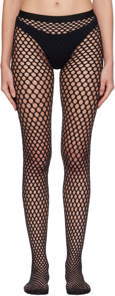 Ponožky WARDROBE.NYC Web Fishnet Tights Čierna | W2223R18KN, 0