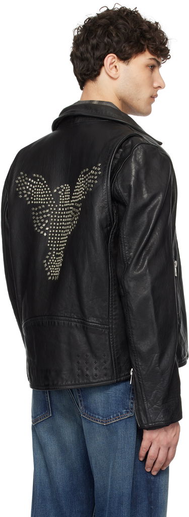 Bunda Ksubi Ksubi Eagle Leather Jacket Čierna | MPS25JK005, 2