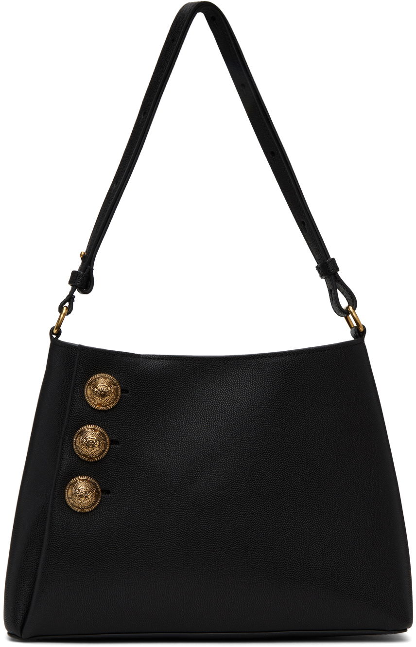 Taška cez rameno Balmain Emblème Bag Čierna | CN1BS874LGSR, 0