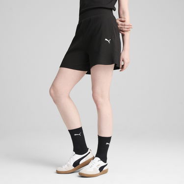 Šortky Puma ESS Elevated 5" High-Waisted Ribbed Shorts Čierna | 685026_01, 0