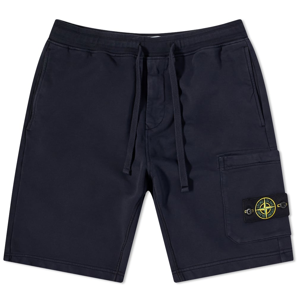 Šortky Stone Island Garment Dyed Sweat Short Čierna | 761564651-V0020, 0