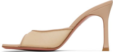 Doplnky Amina Muaddi Amina Muaddi Alexa Mesh 95 Heeled Sandals Béžová | SSENSE EXCLUSIVE 95MM ALEXA MESH, 2