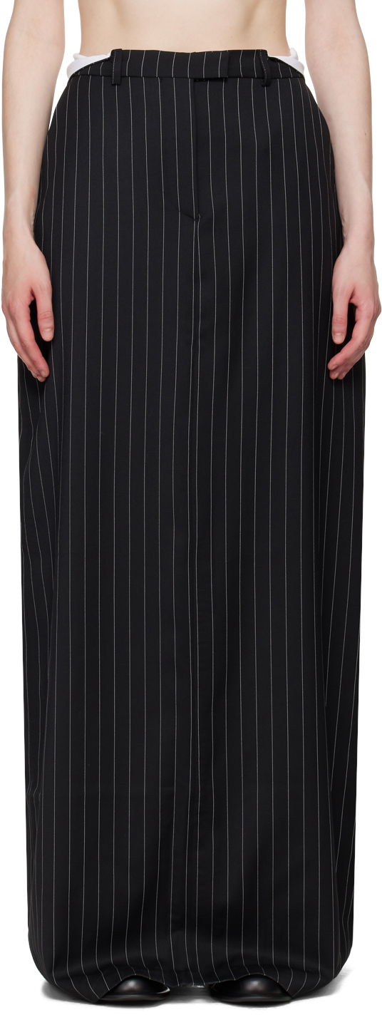 Sukňa Martine Rose Martine Rose Maxi Pinstripe Skirt Čierna | MRAW23-329, 0