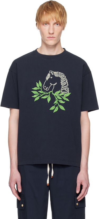 Tričko Drôle de Monsieur Drole de Monsieur 'Le T-Shirt Polo' T-Shirt Navy | G-TS244-CO134-NY, 0