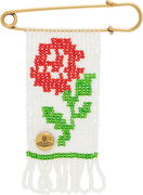 Vivienne Westwood Rose Beaded Charm Brooch