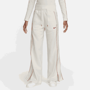 Tepláky Nike Sportswear Phoenix Fleece High-Waisted Open-Hem Tracksuit Bottoms Béžová | FV4972-133, 0
