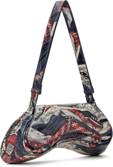 Kabelka Diesel Diesel Play Crossbody Clutch Modrá | X10221 P6019, 4