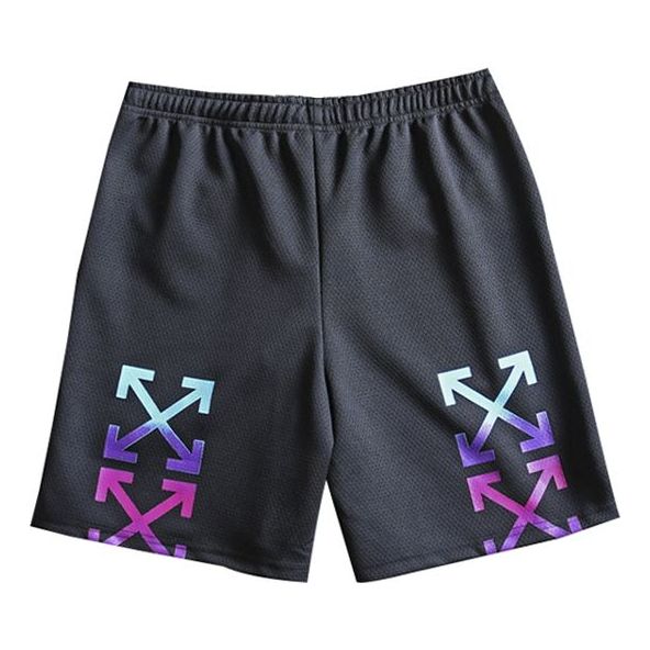 Šortky Off-White Off-White Gradient Arrows Sketch Mesh Shorts Čierna | OMCI005F180170321088, 0