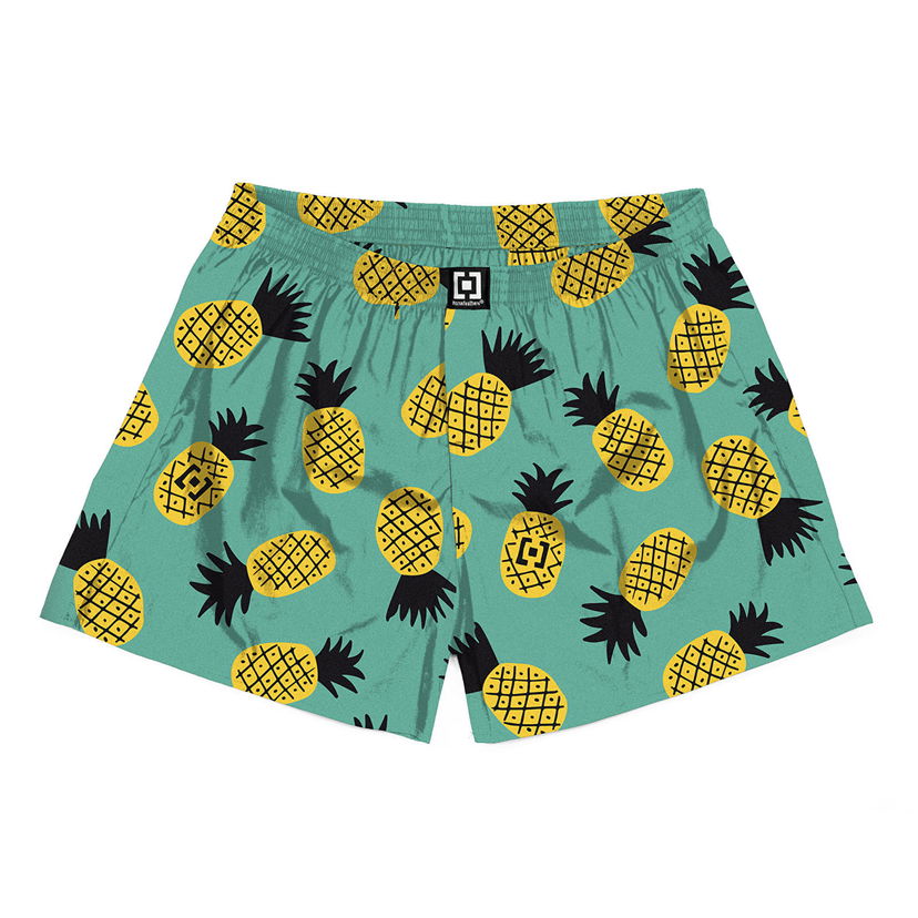 Boxerky Horsefeathers Boxers Manny Boxer Shorts Pineapple Zelené | AM167C