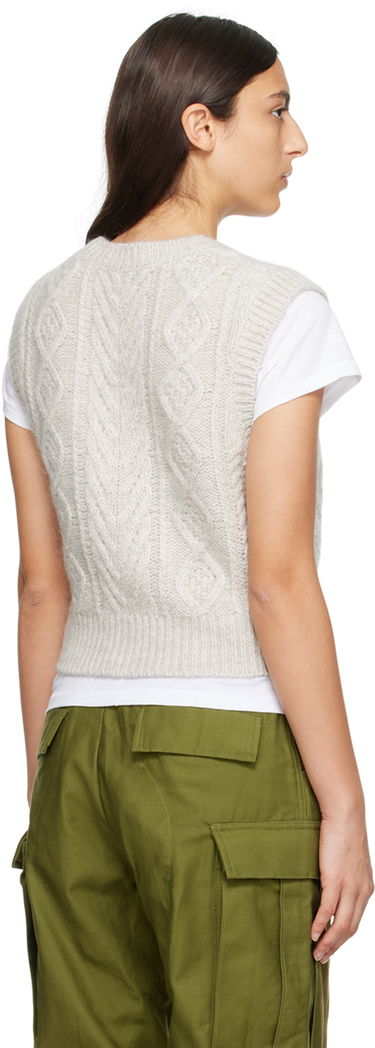 Sveter rag & bone rag & bone Brody Knit Vest Šedá | WAS23F035SL35, 2