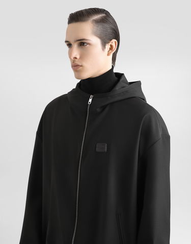 Bunda Dolce & Gabbana Dolce & Gabbana Hooded Woolen Jacket Čierna | G9BMVTFURK8N0000, 3
