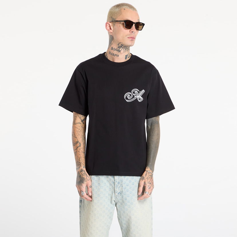 Tričko Awake NY Script T-Shirt Čierna | AWK-FW25-TS002 -BLK