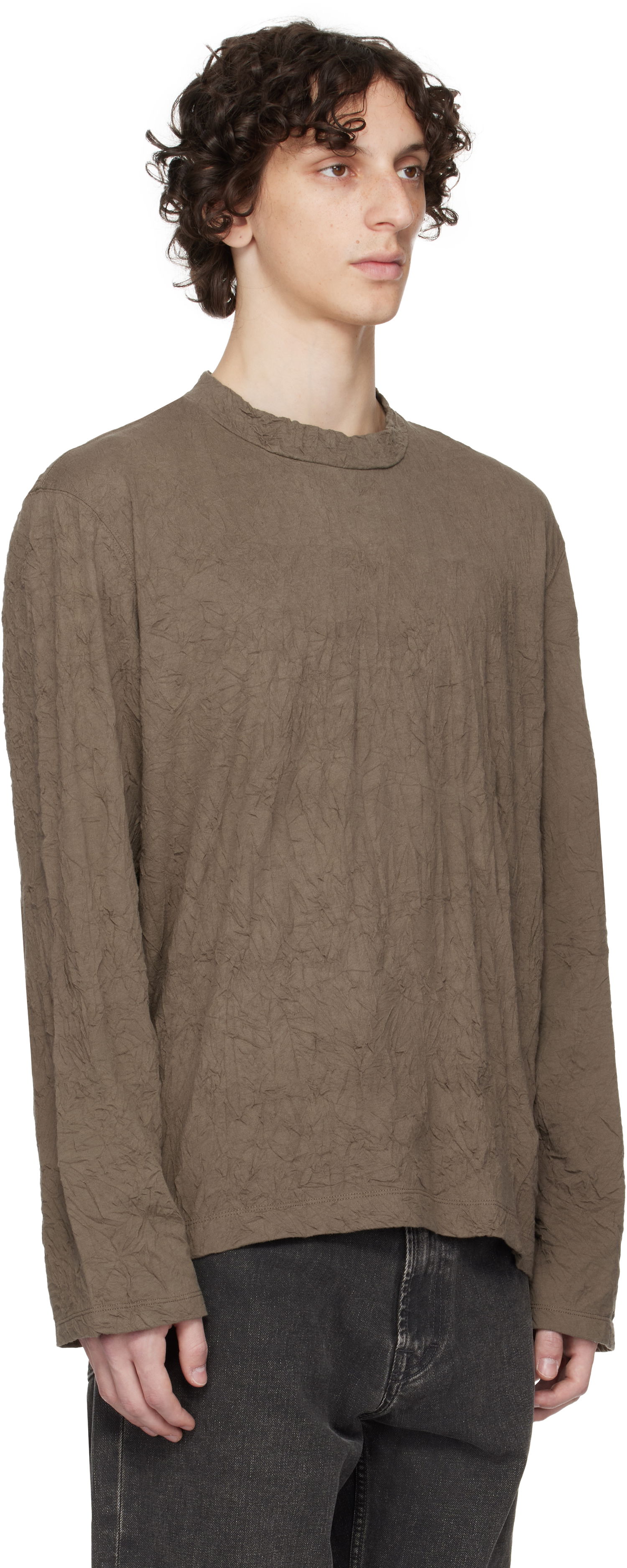 Tričko OUR LEGACY Our Legacy Big Longsleeve T-Shirt Hnedá | M2256BOC, 1