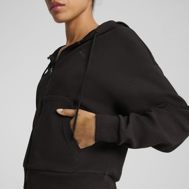 Mikina Puma HER Comfort Cropped Zip-Up Hoodie Čierna | 685056_01, 1