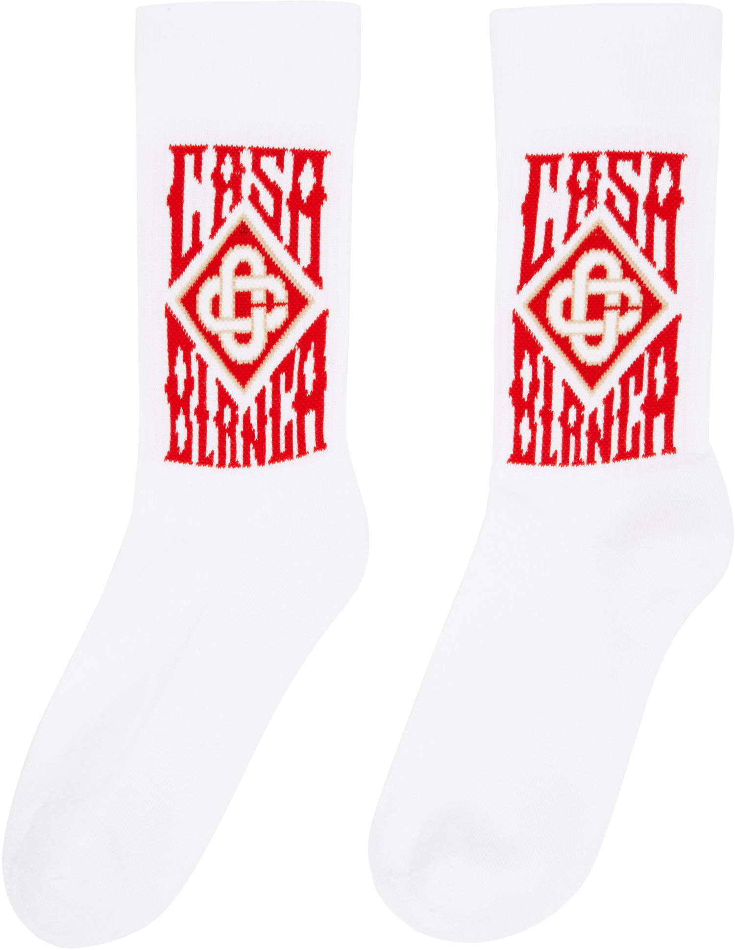 Ponožky Casablanca Casablanca Gothic Logo Socks Biela | AS25-ACC-010-01, 1