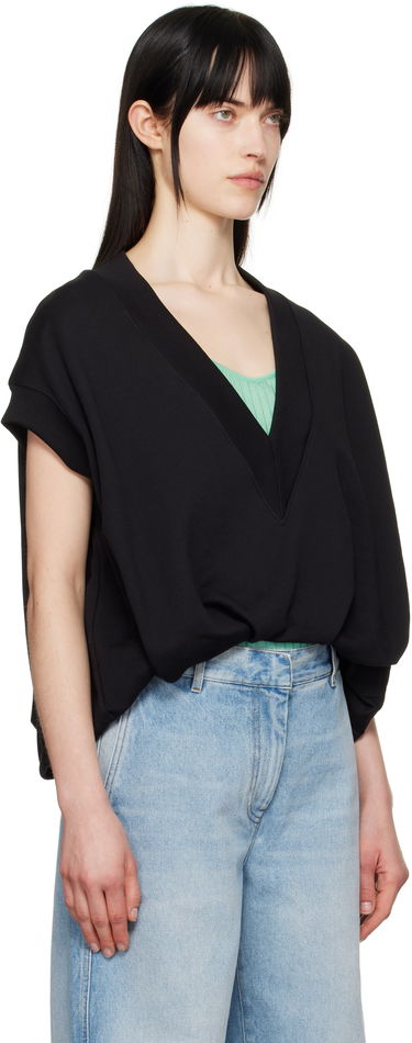 Sveter Dries Van Noten Dries Van Noten V-Neck Vest Čierna | 251-011113-1610, 1