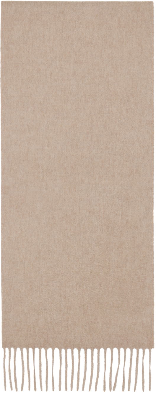 Šál Max Mara Cashmere Scarf with Fringe Béžová | 2424546311600, 1