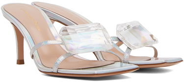 Tenisky a topánky Gianvito Rossi Jaipur Rhinestone Heeled Sandals Metalická | G16780.70RIC.MET, 3