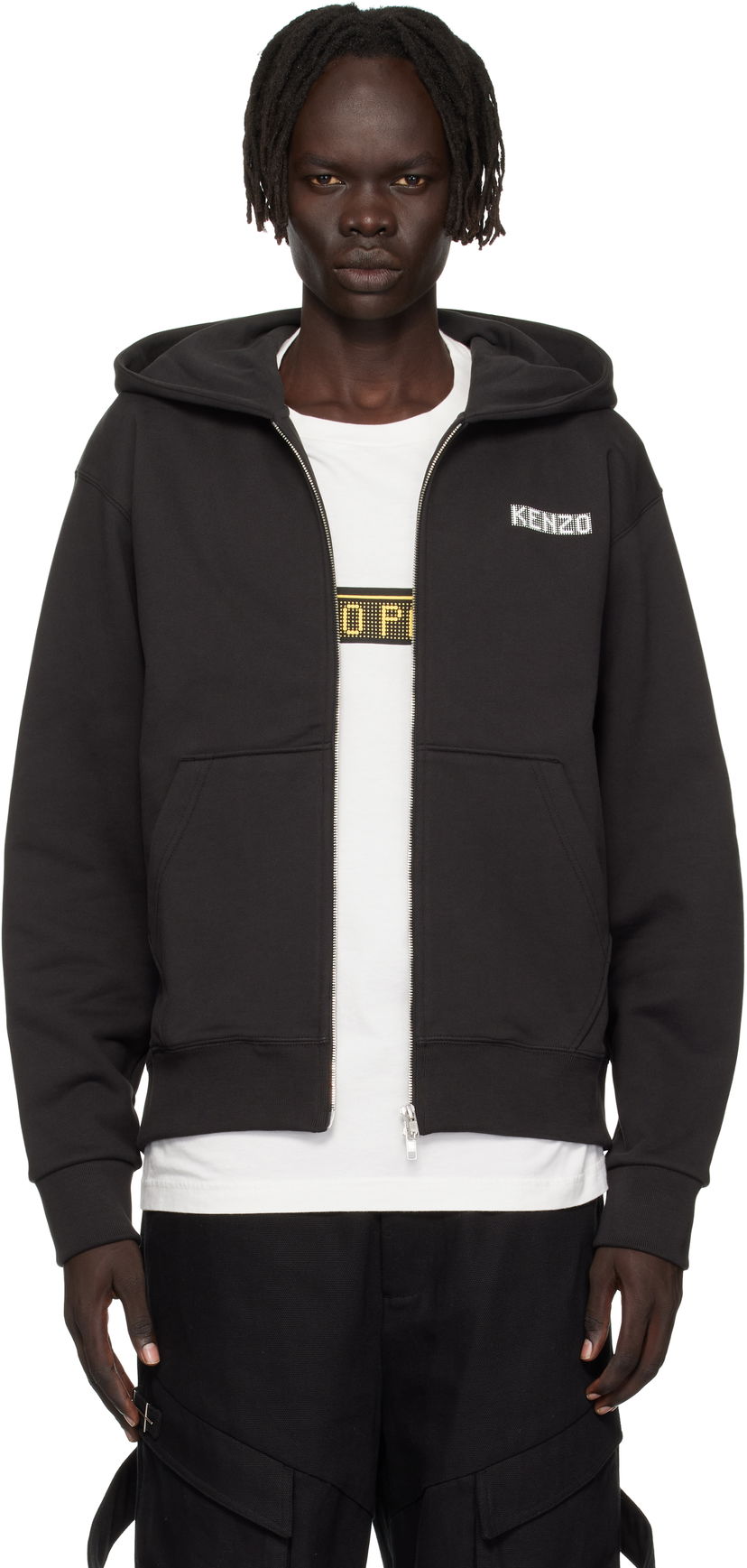 Mikina KENZO Kenzo Paris 'KENZO City' Full-Zip Hoodie Čierna | FF65HO2544MC