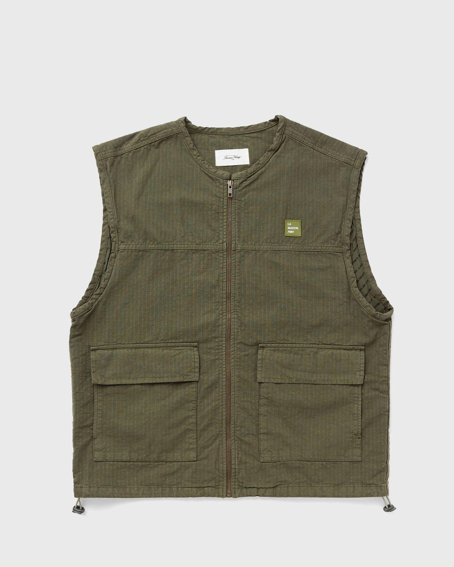 Vesta American Vintage Vest Zelené | RYG16BH24-KAKI, 0