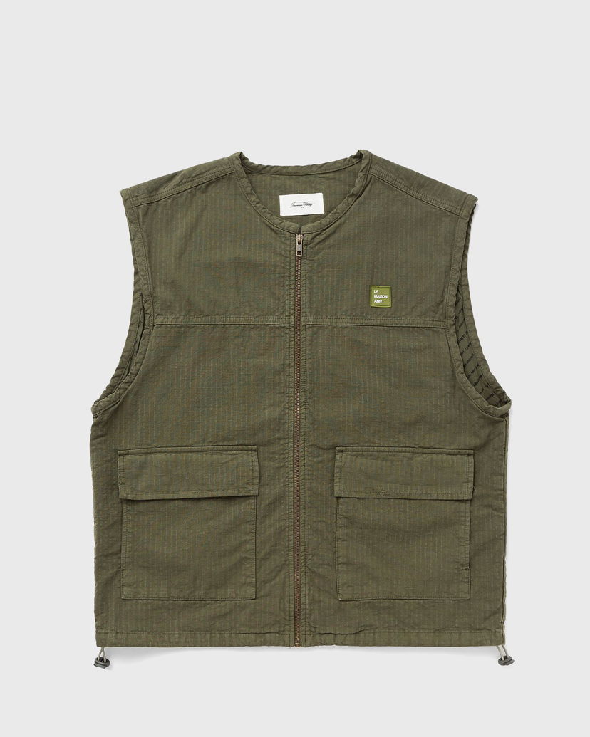 Vesta American Vintage Vest Zelené | RYG16BH24-KAKI