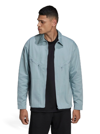 Bunda adidas Originals Adicolor Trefoil Twill Blouson Jacket Modrá | HC4539