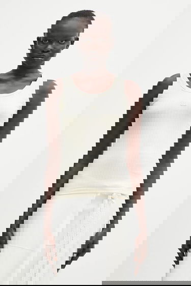 Tielko Wales Bonner Wales Bonner Groove Ribbed Tank Top Biela | WS25JE42.JE23.099, 0