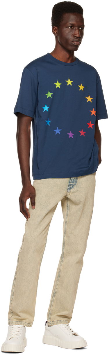 Tričko Études Études Wonder Europa T-Shirt Modrá | E23MM112A00743, 3
