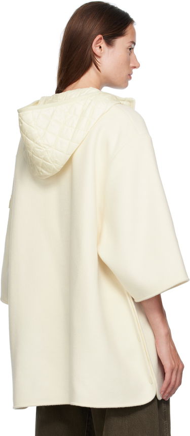 Bunda Moncler Moncler Wool Cape Jacket Biela | K20933G00002M7148, 2