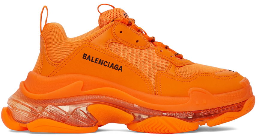 Tenisky a topánky Balenciaga Triple S Clear Sole Sneakers "Orange" Oranžová | 541624-W2GA1-7510, 0