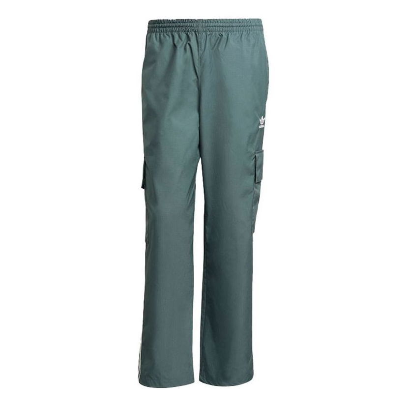 Cargo nohavice adidas Originals Originals 3-Stripes Cargo Woven Pants Zelené | GN3450