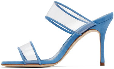 Doplnky Manolo Blahnik Manolo Blahnik INVYMU Heeled Sandals Modrá | 422-1416, 2