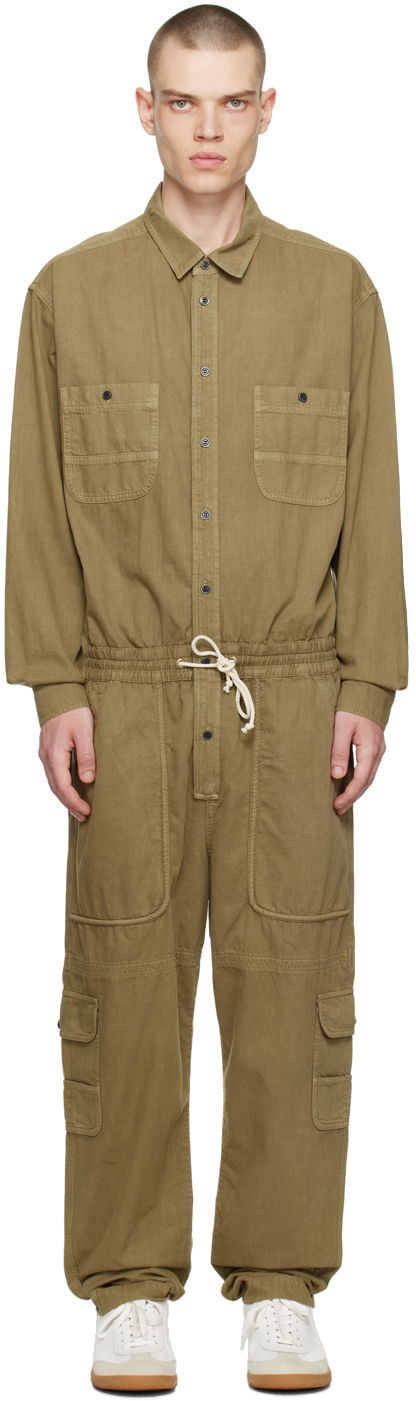 Overal ISABEL MARANT Khaki Vyns Jumpsuit Zelené | 23PCB0006HA-A1H33H, 0