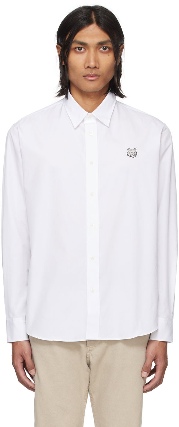 Košeľa MAISON KITSUNÉ Bold Fox Head Shirt Biela | MM00412WC0026P100, 0