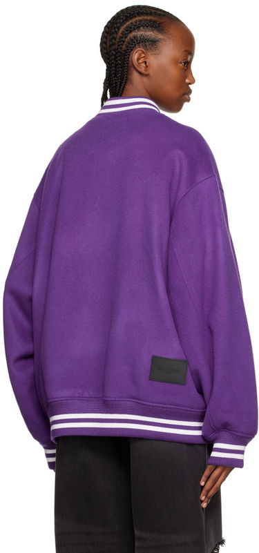 Bomber bunda We11done We11done Oversized Bomber Jacket Fialová | WD-JP3-22-029-U-PP, 2