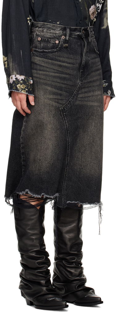 Sukňa R13 R13 Jesse Denim Midi Skirt Čierna | R13WD100-D239D, 1