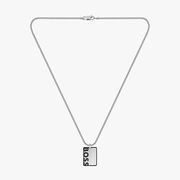 Rectangular BOSS Pendant Box Chain Necklace