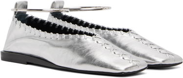 Tenisky a topánky Jil Sander Ring Ballerina Flats Metalická | J15WZ0009_P4836, 3