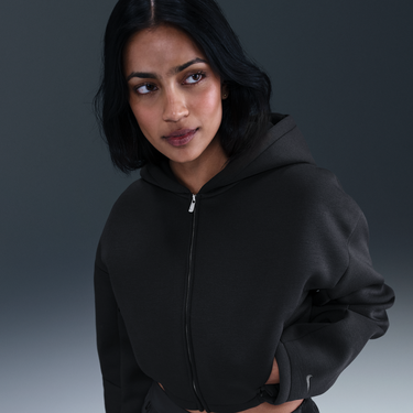 Mikina Nike Full-Zip Hoodie Modal Polyester Čierna | HV2076-010, 0