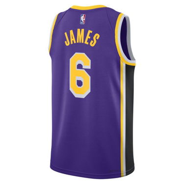 Dres Nike Los Angeles Lakers Statement Edition 2020 Jordan NBA Swingman Jersey Fialová | CV9481-513, 1