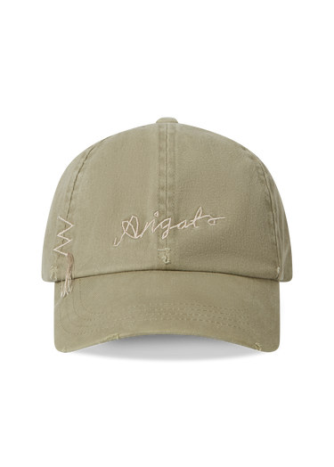 Šiltovka AXEL ARIGATO Distressed Cotton Cap Zelené | X3077002, 1