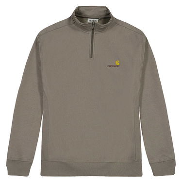 Mikina Carhartt WIP Half Zip American Script , Teide Šedá | I027014.1CRXX, 1