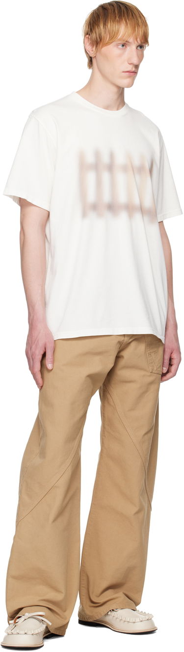 Tričko JW Anderson JW Anderson Fence Print T-Shirt Biela | JT0292-PG1800, 3